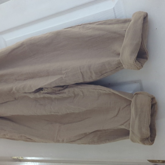 Women's Free People baggy Lounge pants. Mustard Seed color. Size Sm. Brand New - Picture 2 of 2